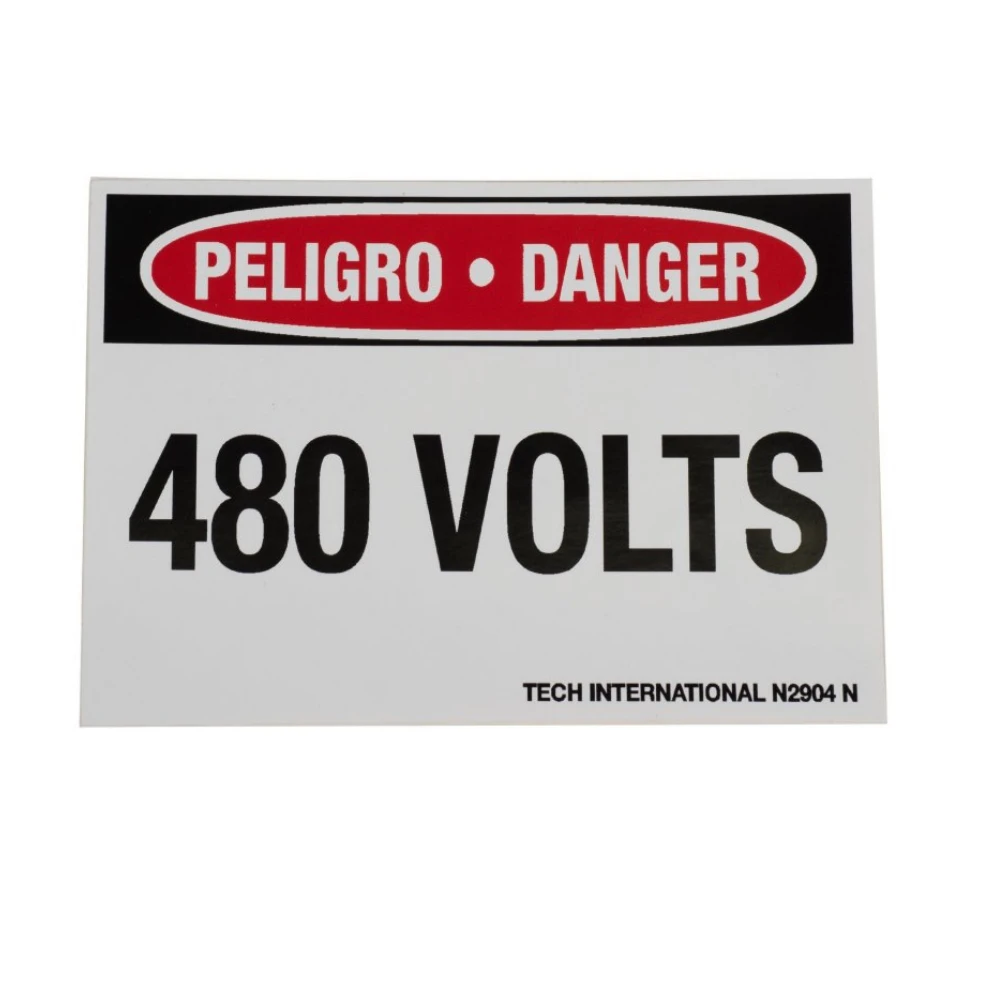 TECH Sigurnosna oznaka opasnosti 480 V, E/S