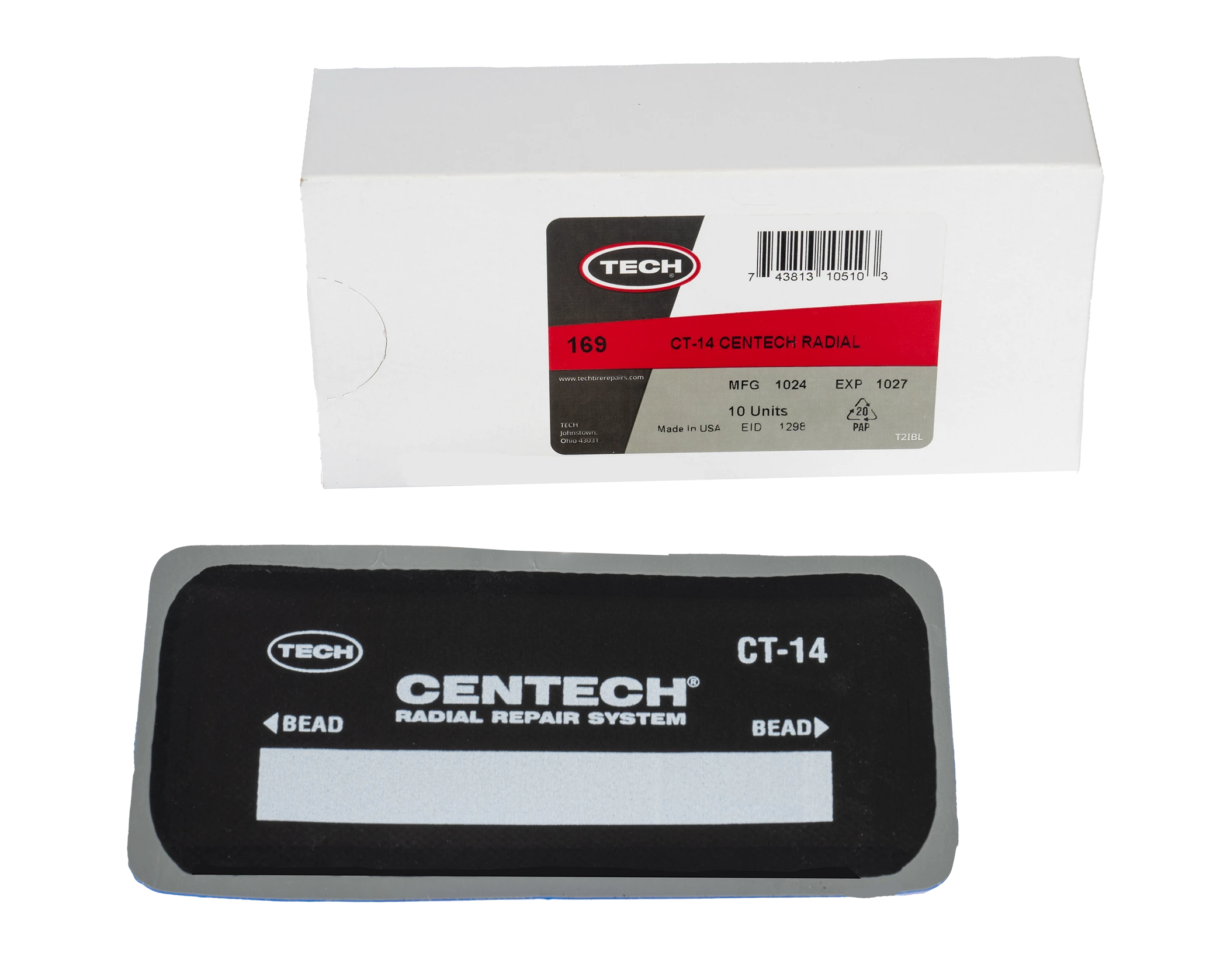 TECH CT-14 zakrpa Centech 3″ × 5 3/4″ (75 × 145 mm), 10 kom.