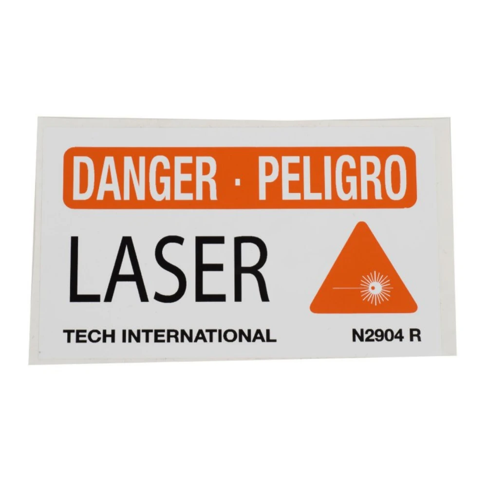 TECH Sigurnosna oznaka „Opasnost – laser”, engleski/španjolski