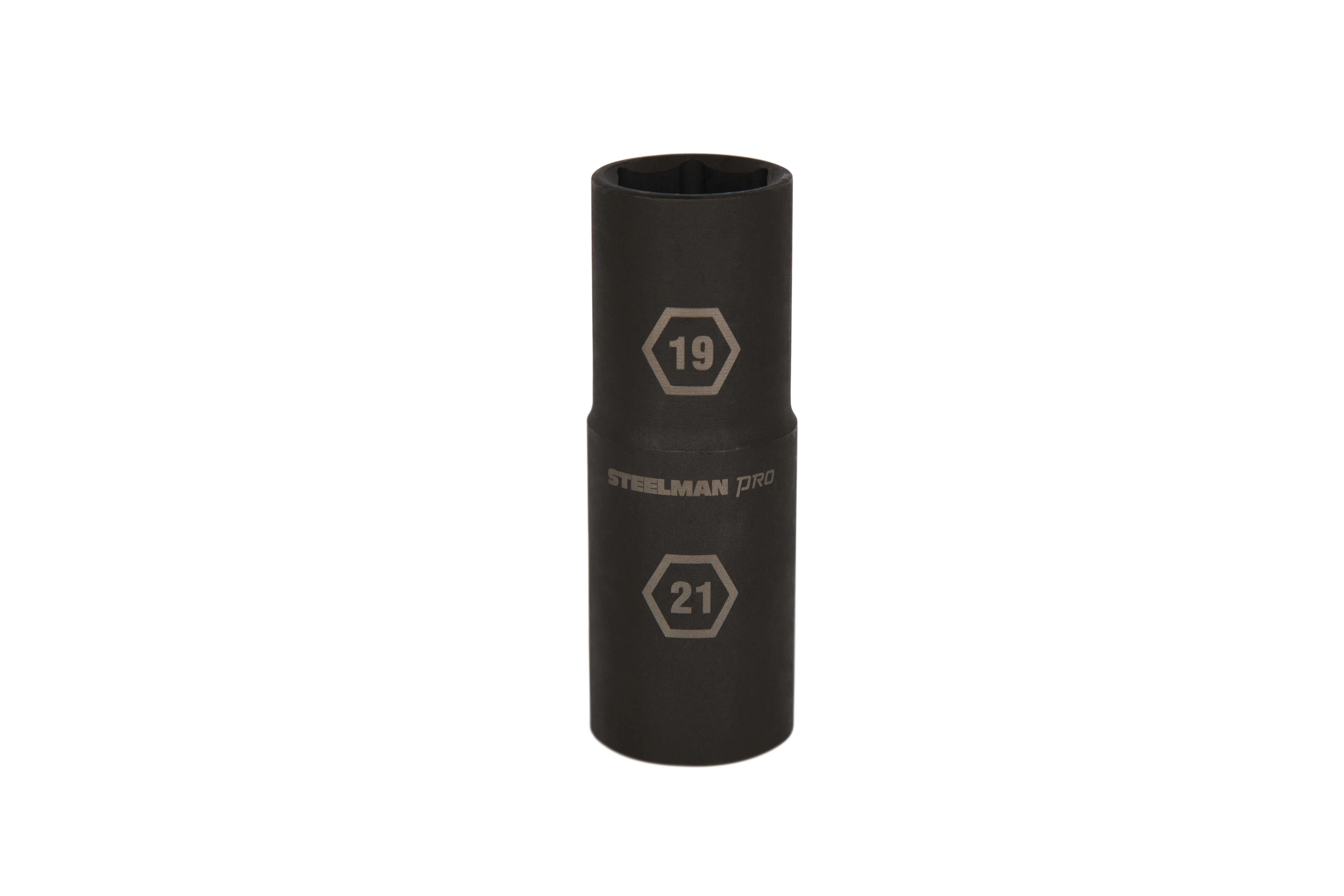TECH Duboki vrlo tanki dvostrani nasadni ključ 1/2″, 19mm×21mm