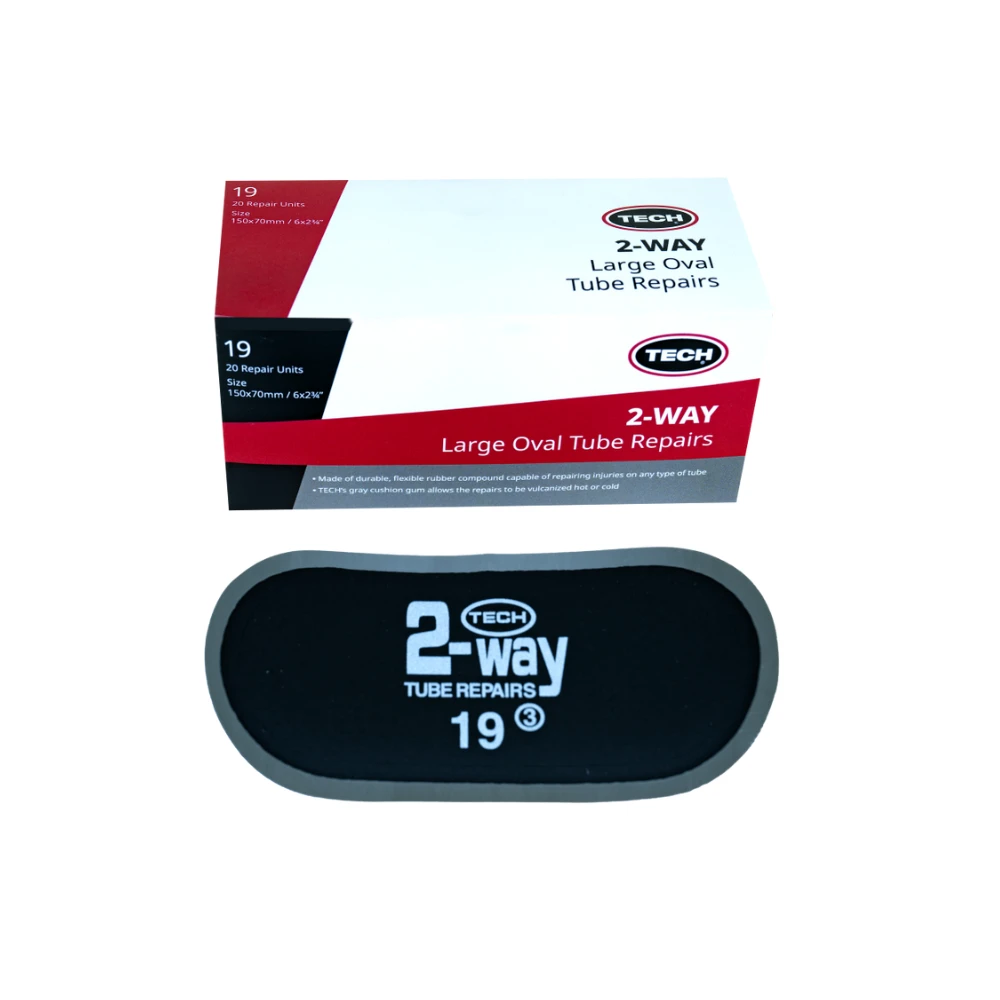 TECH Velika ovalna zakrpa 6″×2 3/4″ (150mm×70mm), kutija od 20