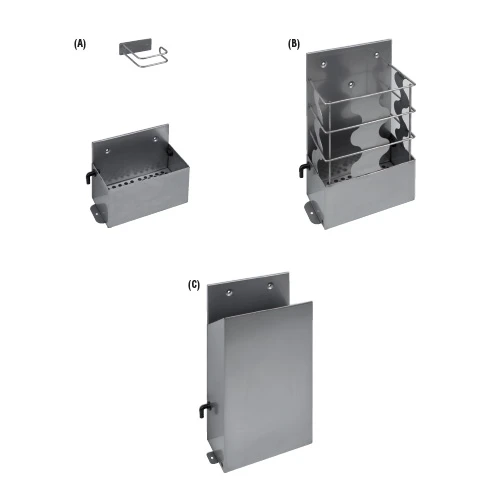Tecomec PORTA SPAZZOLA INOX