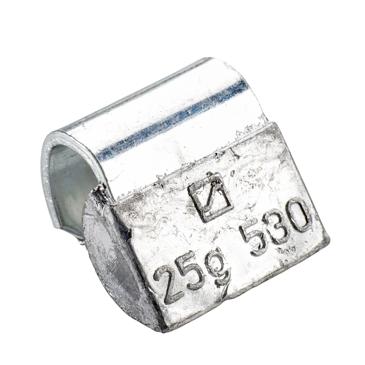 Wegmann Kucani uteg - tip 530, 25 g, olovo, siva