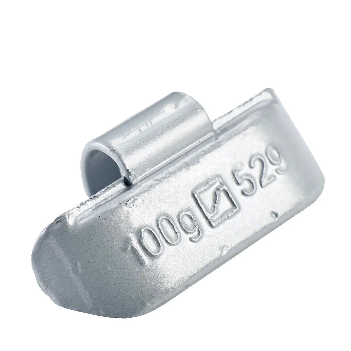 Wegmann Kucani uteg - tip 529, 100 g, olovo, srebrna